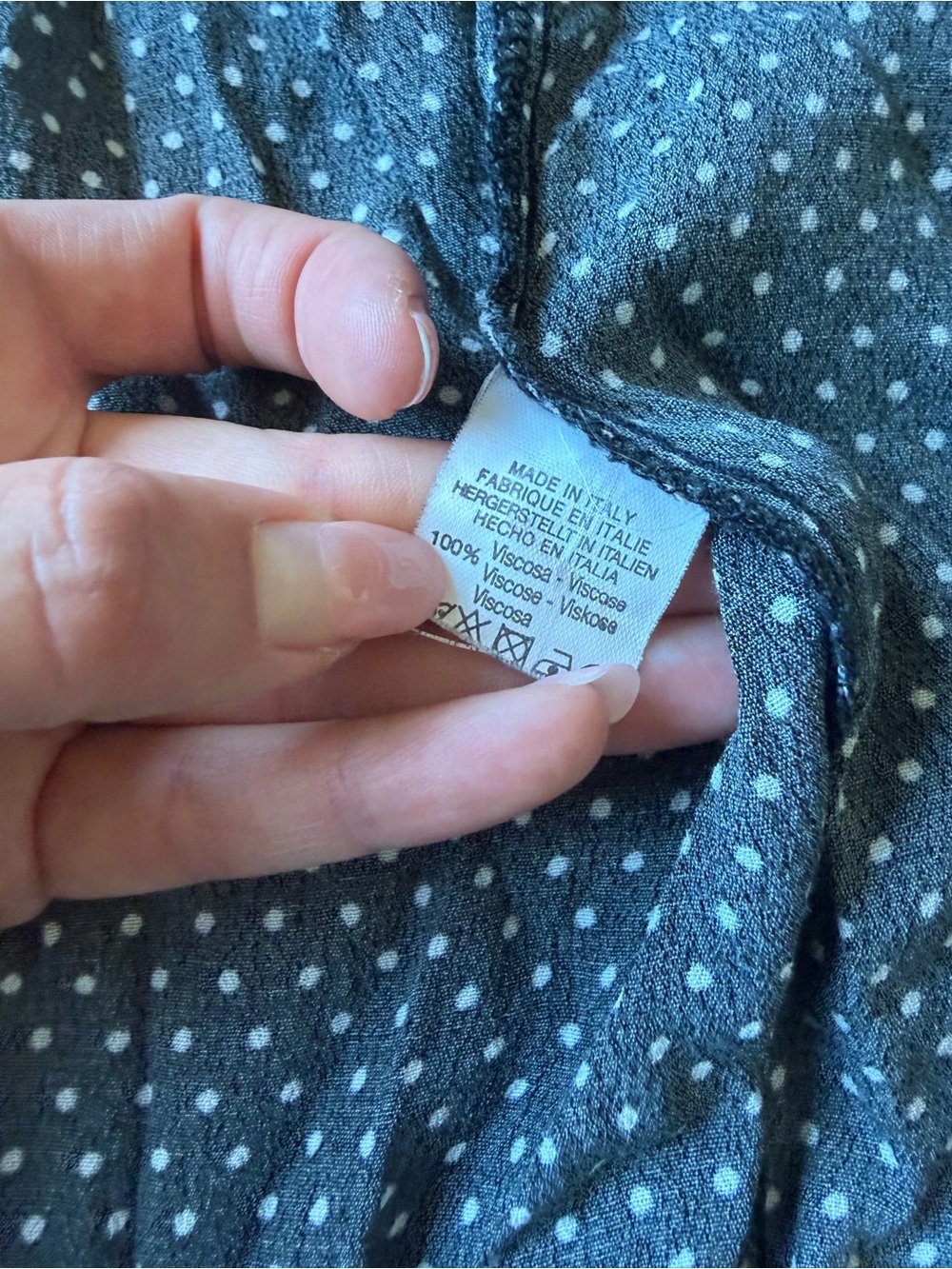 Brandy Melville Black Polka Dot Mini Skirt - Picture 3 of 5